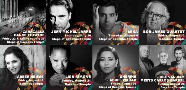 Baalbeck International Festival 2016 Lineup